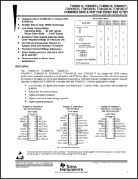 TCM29C14DWR datasheet:  COMBINATION CODEC/FILTER TCM29C14DWR