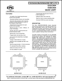 EI82C684 datasheet: Quad UART EI82C684