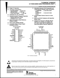 TLV320AC56CDW datasheet:  3-V VOICE-BAND AUDIO PROCESSORS TLV320AC56CDW