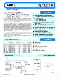 IMP1233DZ-5/T datasheet: 4.625V power reset IMP1233DZ-5/T