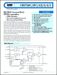 IMP38C42ESD datasheet: Starup voltage: 14.5V; BiCMOS current-mode PWM controller IMP38C42ESD