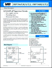 IMP706PCPA datasheet: Threshold:2.63V; supervisor circuit IMP706PCPA