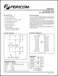 PI2BV3877L datasheet: 2.5V, 10-bit, 2-port 266MHZ DDR busSwitch PI2BV3877L