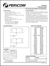 PI3B162210 datasheet: 3.3V, hot insertion 20-bit, 2-port bus exchange switch PI3B162210