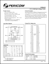 PI3B16213 datasheet: 3.3V, 24-bit bus-exchange switch PI3B16213