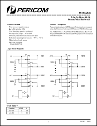 PI3B16248 datasheet: 3.3V, 24-bit to 48-bit demux/mux bus switch PI3B16248