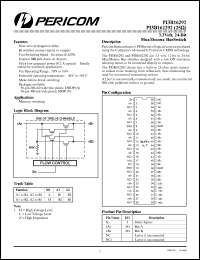 PI3B16292 datasheet: 3.3V, 24-bit demux/mux bus switch PI3B16292