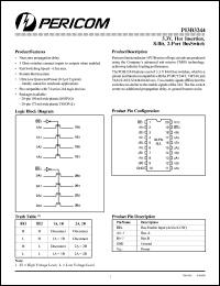 PI3B3244Q datasheet: 3.3V, 8-bit,2-port bus switch PI3B3244Q