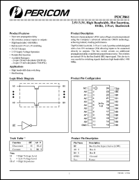 PI3C3361L datasheet: 2.5/3.3V, high bandwidth, hot insertion, 10-bit, 2-port bus switch PI3C3361L