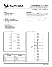 PI49FCT3807S datasheet: 3.3V fast CMOS clock driver PI49FCT3807S