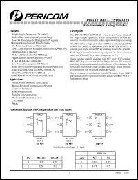 PI5A124TX datasheet: Wide bandwidth analog switch PI5A124TX
