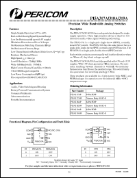 PI5A318AP datasheet: Precision wide bandwidth analog switch PI5A318AP