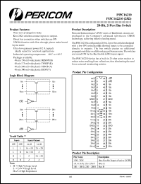 PI5C162210A datasheet: 20-bit,2-port bus switch PI5C162210A