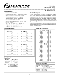 PI5C162244A datasheet: 16-bit bus switch PI5C162244A