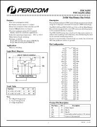 PI5C162292V datasheet: 24-bit mux/delux bus switch PI5C162292V