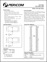 PI5C16861A datasheet: 20-bit,2-port bus switch PI5C16861A