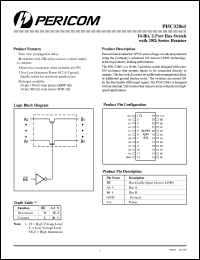 PI5C32861Q datasheet: 10-bit,2-port bus switch with 25 Ohm series resistor PI5C32861Q