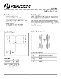 PI5C3861S datasheet: 10-bit,2-port bus switch PI5C3861S