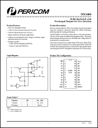 PI5C6800Q datasheet: 10-bit bus switch with precharged outputs for live insertion PI5C6800Q