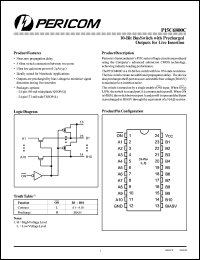 PI5C6800CQ datasheet: 10-bit bus switch with precharged outputs for live insertion PI5C6800CQ