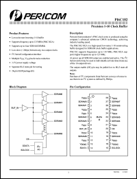 PI6C182H datasheet: Precision 1-10 clock buffer PI6C182H