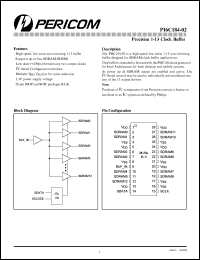 PI6C184-02H datasheet: Precision 1-13 clock buffer PI6C184-02H