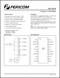 PI6C185-00AL datasheet: Precision 1-7 clock buffer PI6C185-00AL