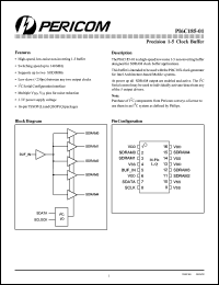 PI6C185-01Q datasheet: Precision 1-5 clock buffer PI6C185-01Q