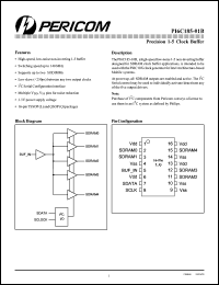 PI6C185-01BL datasheet: Precision 1-5 clock buffer PI6C185-01BL