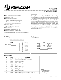 PI6C2305-1HW datasheet: 3.3V zero-delay buffer PI6C2305-1HW