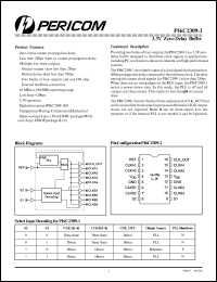 PI6C2309-1HL datasheet: 3.3V zero-delay buffer PI6C2309-1HL