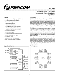 PI6C3991J datasheet: 3.3V high speed, low voltage programmable skew clock buffer PI6C3991J