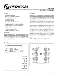 PI6C9910AS datasheet: Zero-delay clock buffer PI6C9910AS