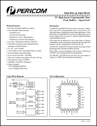 PI6C9911-2J datasheet: 5V high-speed programmable skew clock buffer PI6C9911-2J