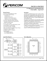 PI6C9911EIJ datasheet: 5V high-speed programmable skew clock buffer PI6C9911EIJ