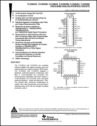 TLC32044EFN datasheet:  SINGLE CHANNEL CODEC TLC32044EFN