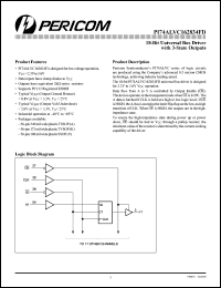 PI74ALVC162834FDA datasheet: 18-bit universal bus driver with 3-state outputs PI74ALVC162834FDA