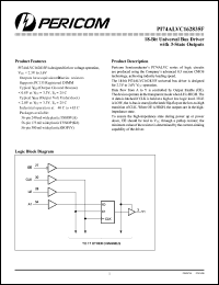 PI74ALVC162835FA datasheet: 18-bit universal bus driver with 3-state outputs PI74ALVC162835FA