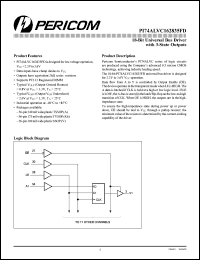 PI74ALVC162835FDV datasheet: 18-bit universal bus driver with 3-state outputs PI74ALVC162835FDV