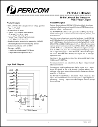 PI74ALVCH162601A datasheet: 18-bit universal bus transceiver with 3-state outputs PI74ALVCH162601A