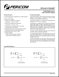 PI74ALVCH162827A datasheet: 20-bit buffer driver with 3-state outputs PI74ALVCH162827A