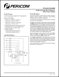 PI74ALVCH16500A datasheet: 18-bit universal bus transceiver with 3-state outputs PI74ALVCH16500A