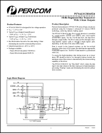 PI74ALVCH16524A datasheet: 18-bit registered bus transceiver with 3-state outputs PI74ALVCH16524A