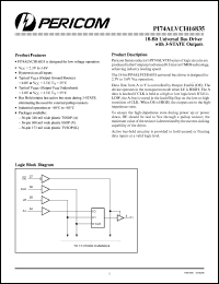 PI74ALVCH16835V datasheet: 18-bit universal bus driver with 3-state outputs PI74ALVCH16835V