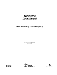 TUSB3200CPAH datasheet:  USB STREAMING CONTROLLER (STC) TUSB3200CPAH