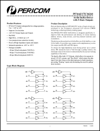 PI74ALVTC16241V datasheet: 16-bit buffer/driver with 3-state outputs PI74ALVTC16241V