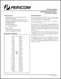 PI74AVC16834V datasheet: 18-bit universal bus driver with 3-state outputs PI74AVC16834V