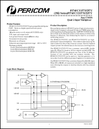 PI74FCT2257TQ datasheet: Fast CMOS quad 2-input multiplexer PI74FCT2257TQ