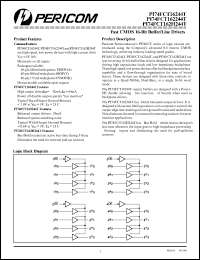 PI74FCT16244TA datasheet: Fast CMOS 16-bit buffer/line driver PI74FCT16244TA