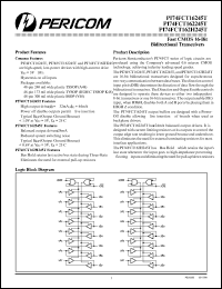 PI74FCT162H245TK datasheet: Fast CMOS 16-bit bidirectional transceiver PI74FCT162H245TK